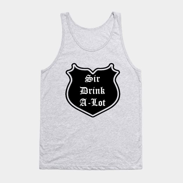 Sir Drink-A-Lot Emblem Tank Top by Red'n'Rude